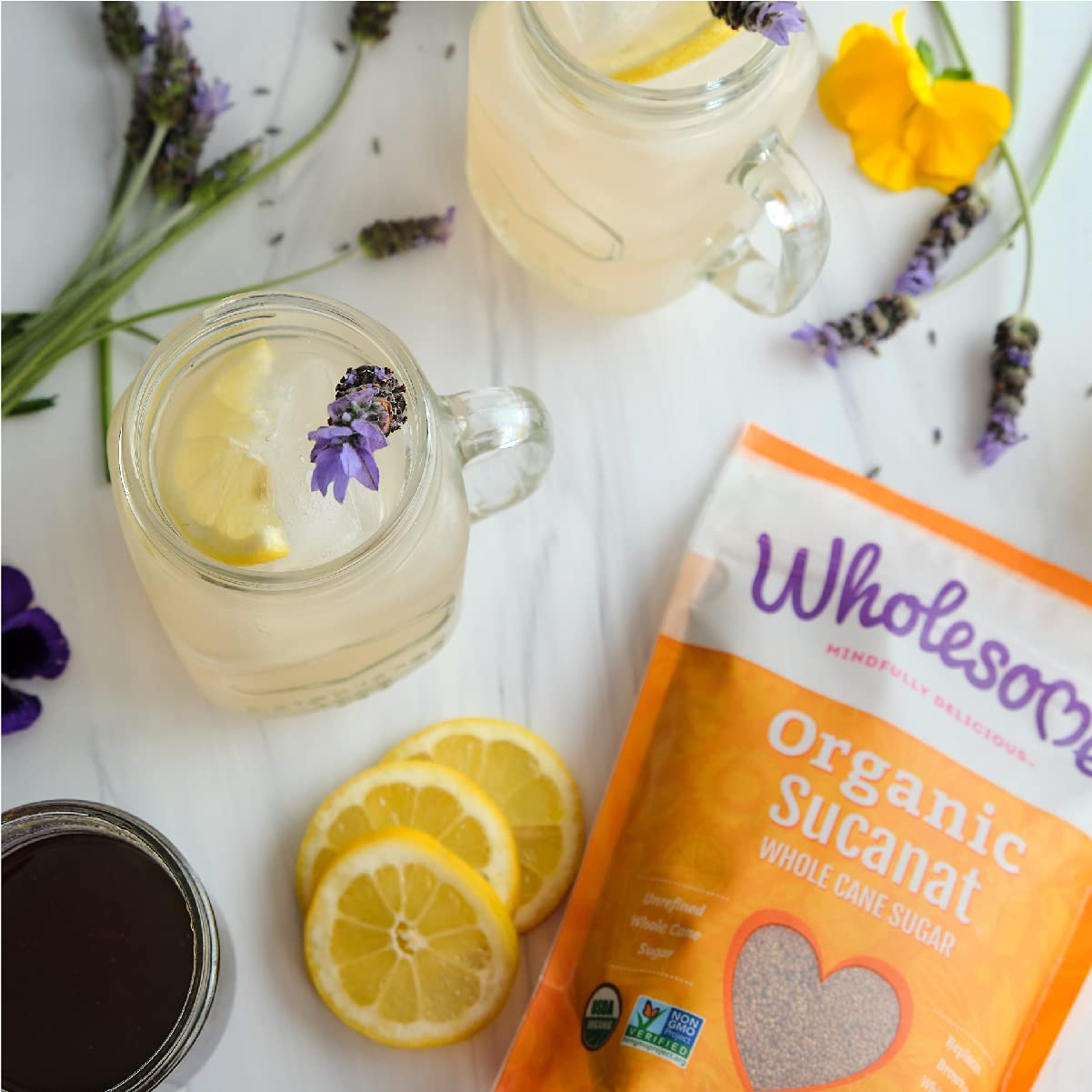 Wholesome Sweeteners 16-Ounce Organic Sucanat Panela Whole Cane Sugar, Fair Trade, Non-GMO Project Verified, Gluten Free & Vegan for Baking, Sprinkling and More, 12 Pack