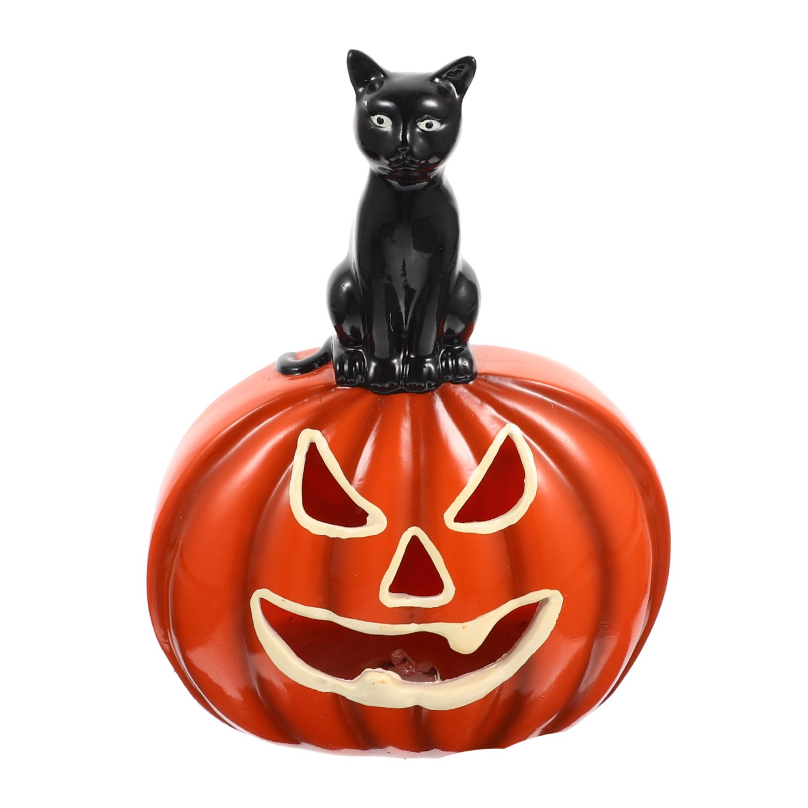 ご購入済み リメイク鉢 ハロウィン コウモリ鉢 黒猫とジャック.オ