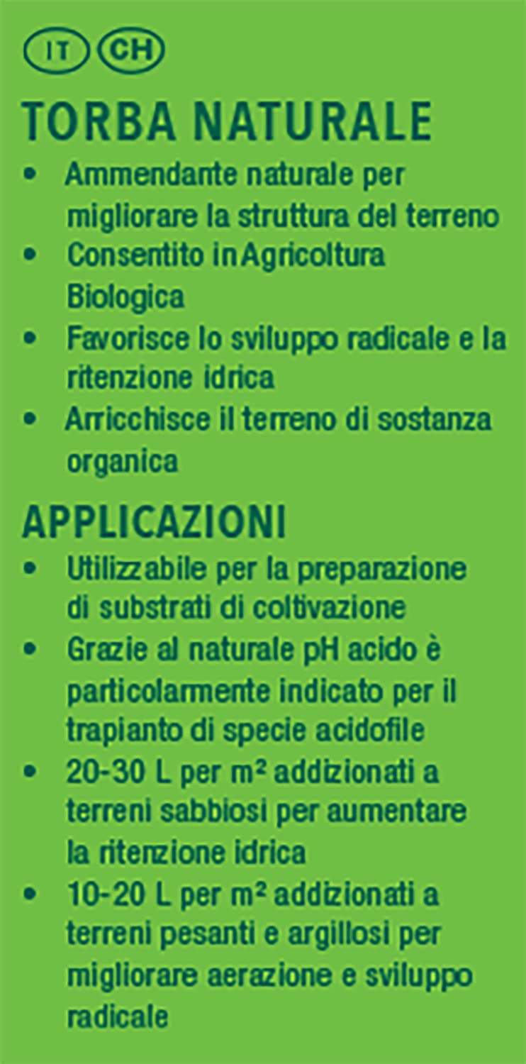 COMPO Gärtnertorf, Torba Bionda Naturale, Per il Miglioramento dei Terreni, Consentito in Agricoltura Biologica, Sacco 80 L
