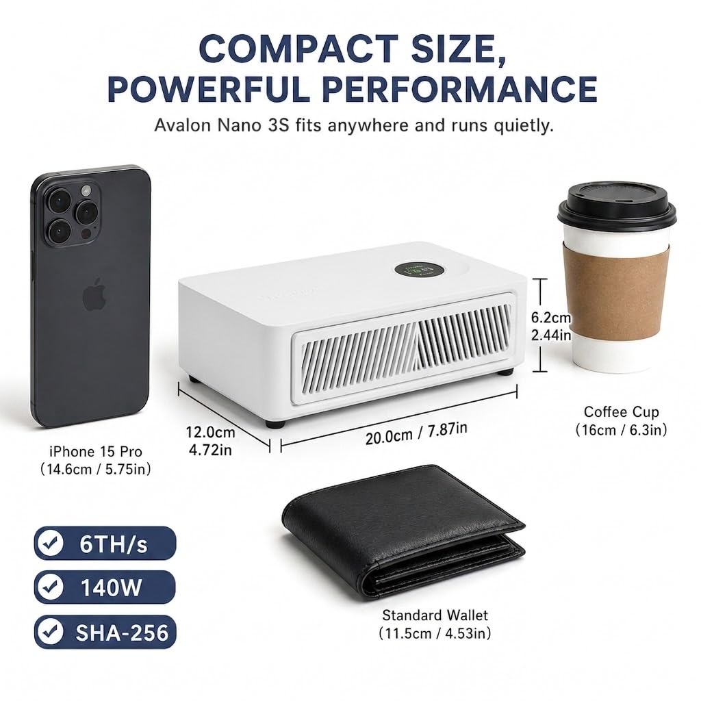 CanaanAvalon Nano 3S ビットマイナー BTCマイニング Amazon.co.jp: Canaan Avalon Nano 3S BTCマイナー - 6 TH/s 140W
