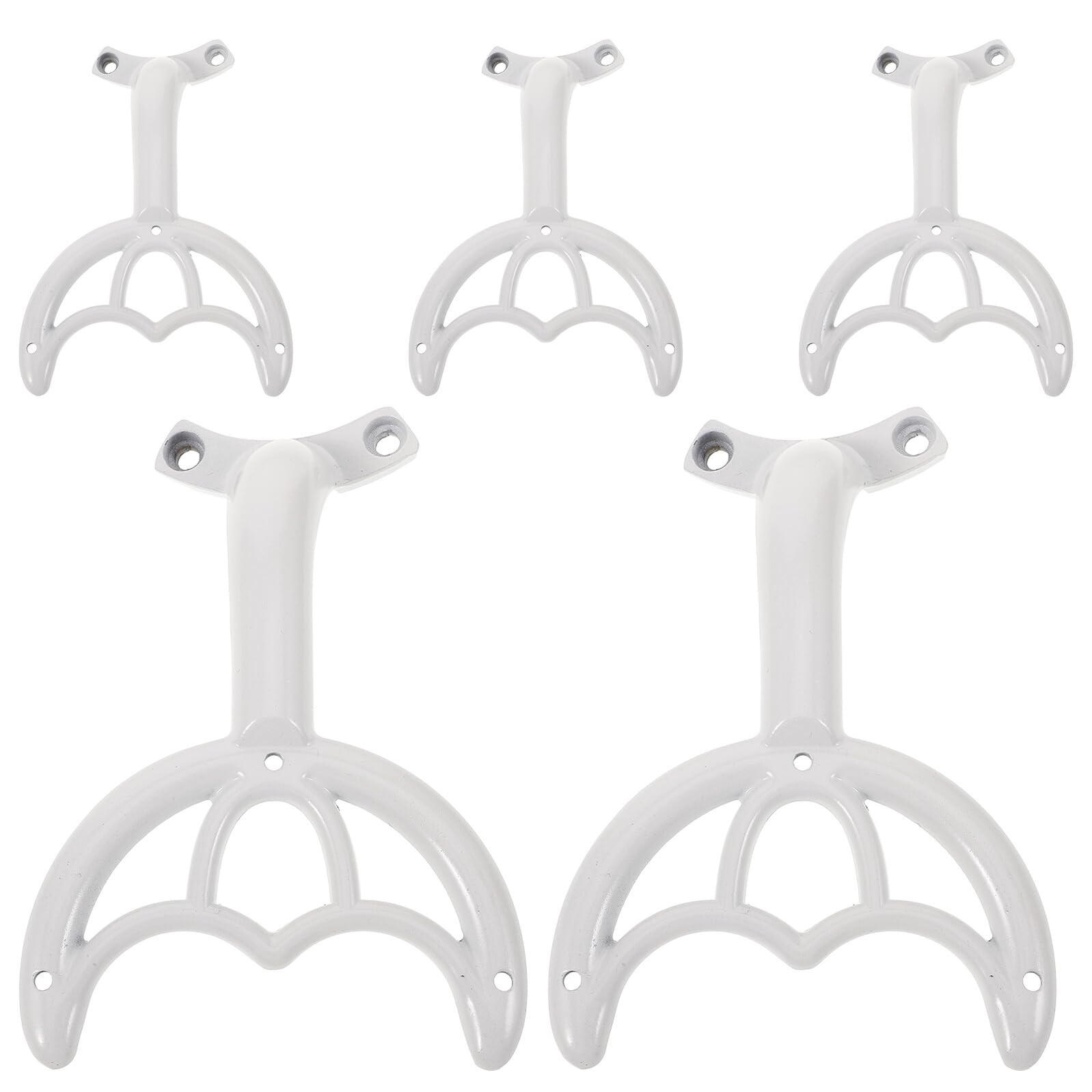 Bras de ventilateur de plafond en metal FOMIYES, supports robustes anti-vibration, 5 pieces