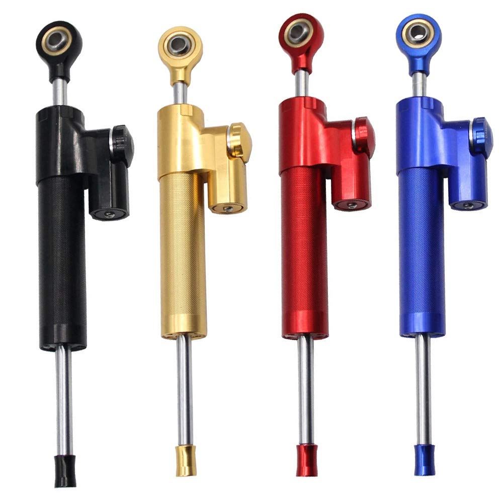 Amortisseur de Direction Universel Stabilisateur de Moto LinéAire Inversé Commande SûRe CNC pour MT09 MT07 YZF R1 R6 Rouge