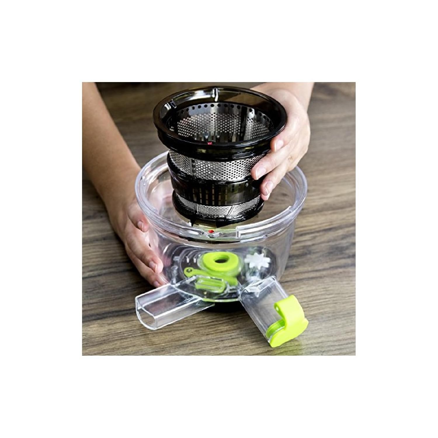 Cecotec Cecojuicer Pro - Filtro smoothies e frullati per centrifuga a freddo, frutta e verdura, estrattore di succo con canale XL per frutta intera