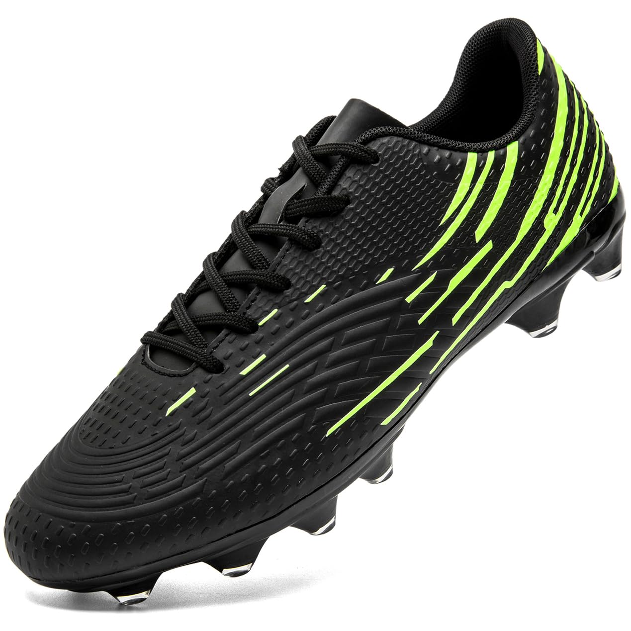 DimaiGlobal Scarpe da Calcio con Tacchetti​​ Uomo Donna Professionali Scarpe da Calcetto per Prato Artificiale Futsal e Allenamento per Interno/Esterno - Antiscivolo Junior