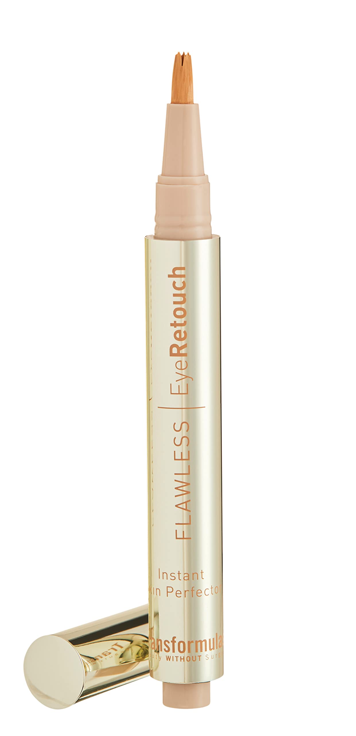 Transformulas FlawLess Eye Retouch Serum und Concealer, Hautpflege- und Make-up-Hybrid-Serum-Concealer mit lichtreflektierenden Pigmenten, um Augenringe aufzuhellen und Abdeckung zu bieten 3ml