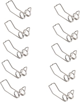 LIOOBO 10Pcs Silver Trumpet Watergate Key Springs Valve Mountings Replacement Accessories for Wind Instruments Easy to Install and Clean