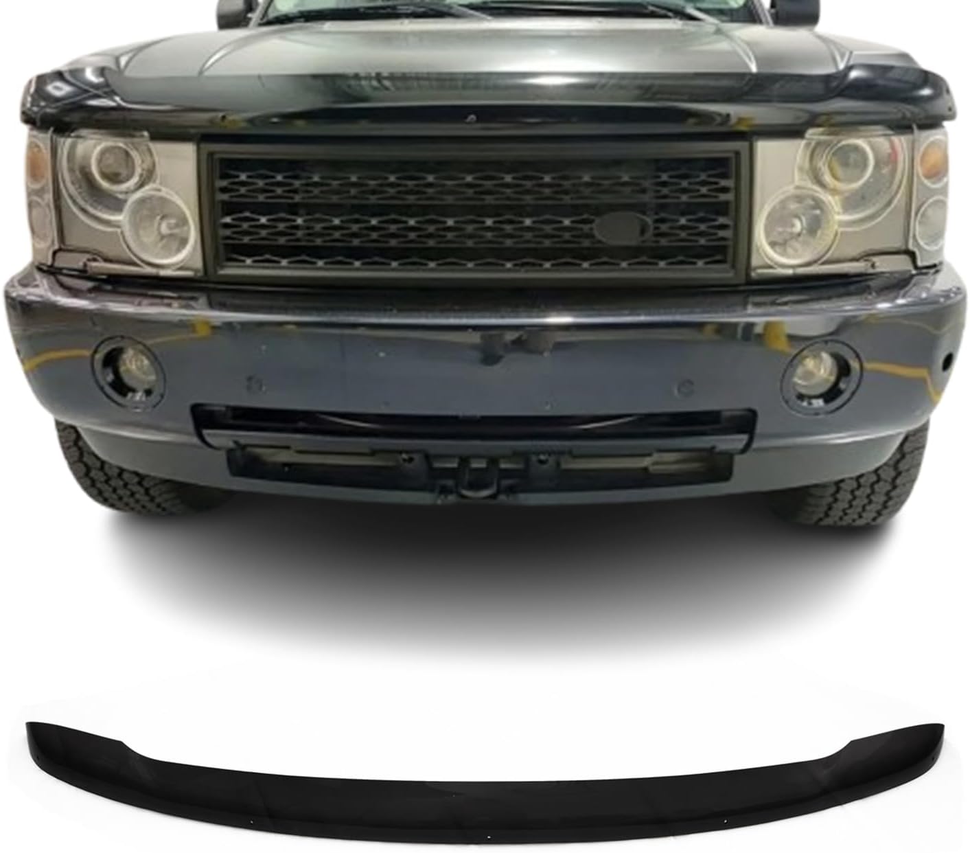 OMAC Front Bug Shield Hood Deflector for Land Rover Range Rover Sport 2006-2009 Black