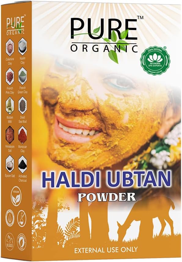 Haldi Ubtan Powder Face Pack (Dulhan Special) for Face, Body Fairness, Tanning, Glowing Skin, Turmeric Moisturizer (100 Gram)