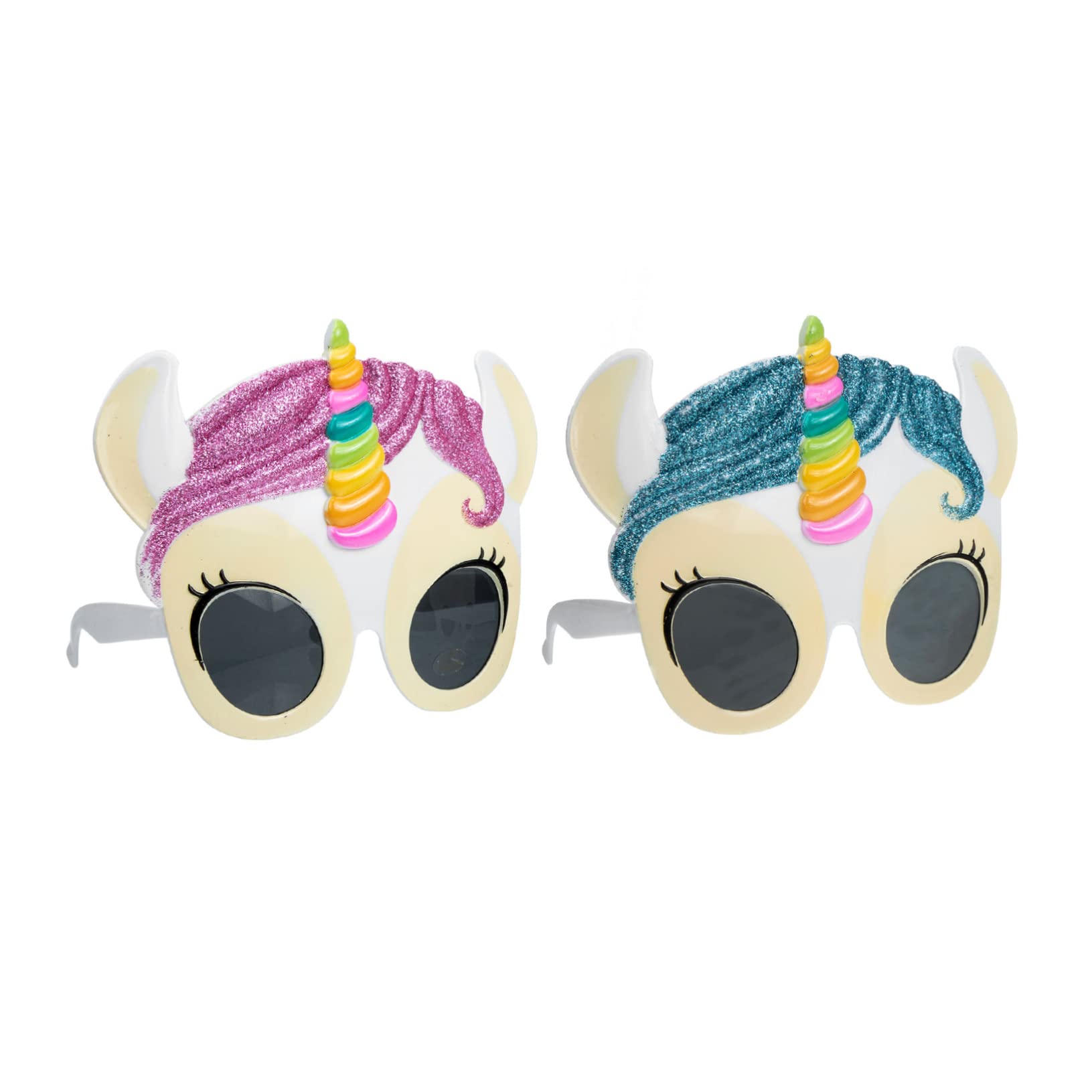 SHERCHPRY 8piezas Gafas De Fiesta De Unicornio Accesorios Divertidos Para Fiestas De Cumpleaños y Eventos Temáticos Gafas De Cartón Creativas Para Fotografía y Cosplay