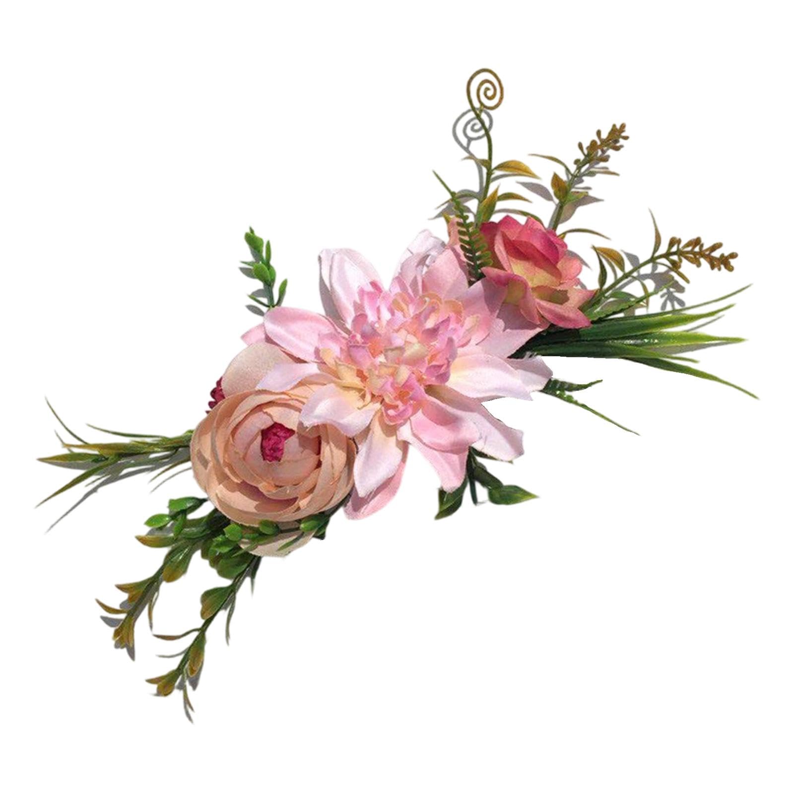 Msioytog C European Styles Floral Pet Wreath Soft Fabri Collar For Dogs And Ats Perfect For Weddings And Outdoors Parties Modifiable Dog Neckpiece
