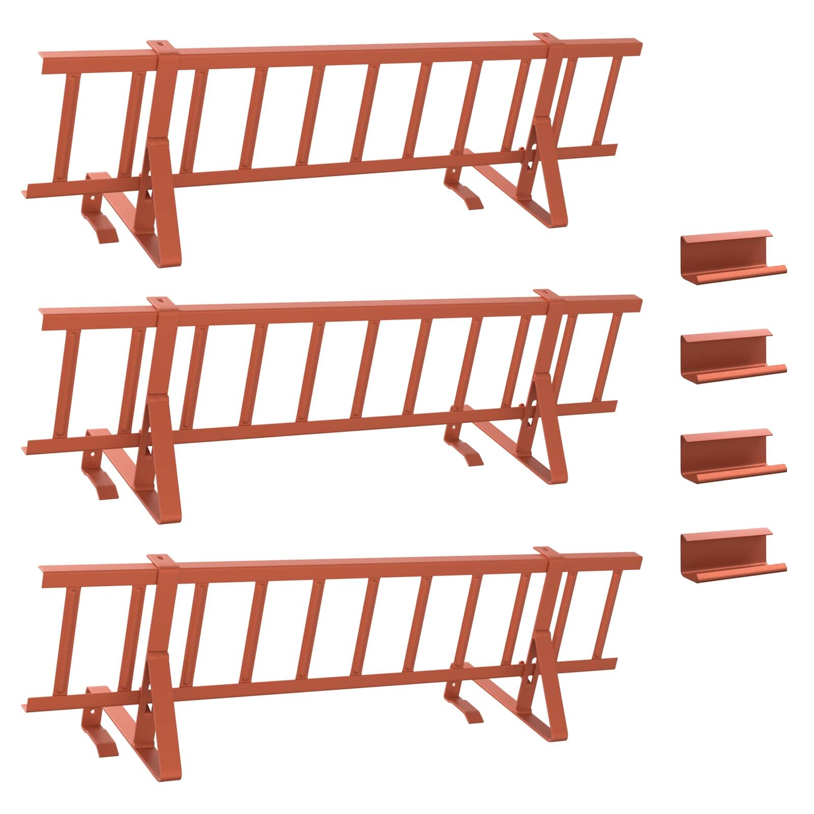 Protection de neige pour toit rouge vidaXL stopper les chutes de glace barrière acier 300cm