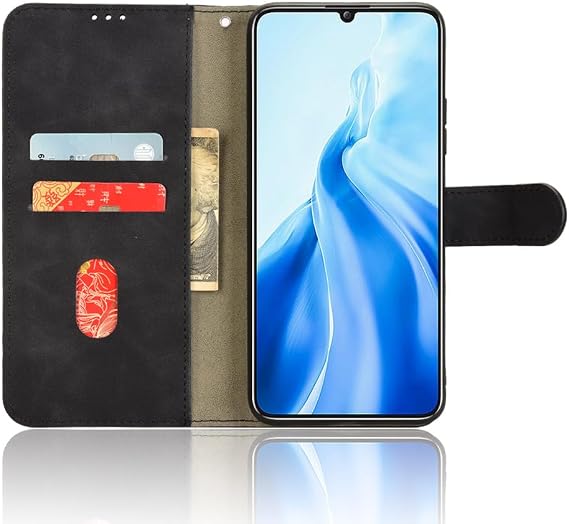for BLU G64L Case Compatible for BLU G64L Phone Case Cover Leather Wallet Shockproof Flip Folio Card Slots Kickstand Magnetic Closure -Black