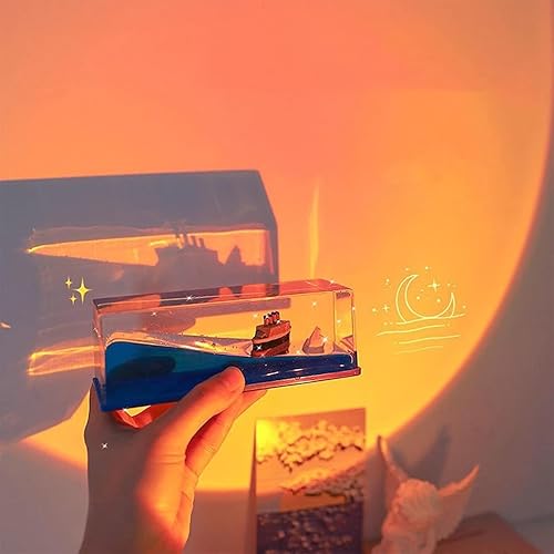 Miniatura 8 de Botella de deriva fluida de crucero, barco insumergible en una caja, modelo de crucero Titanic, decoración de barco de crucero de onda líquida,