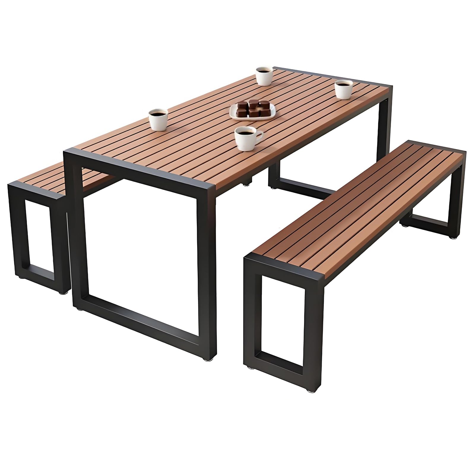 アウトドアテーブル ガーデンテーブル 大型 庭 ベランダ BBQ 折り畳み Amazon.co.jp: 折りたたみ ガーデンテーブル 幅152cm 4点セット ベンチ