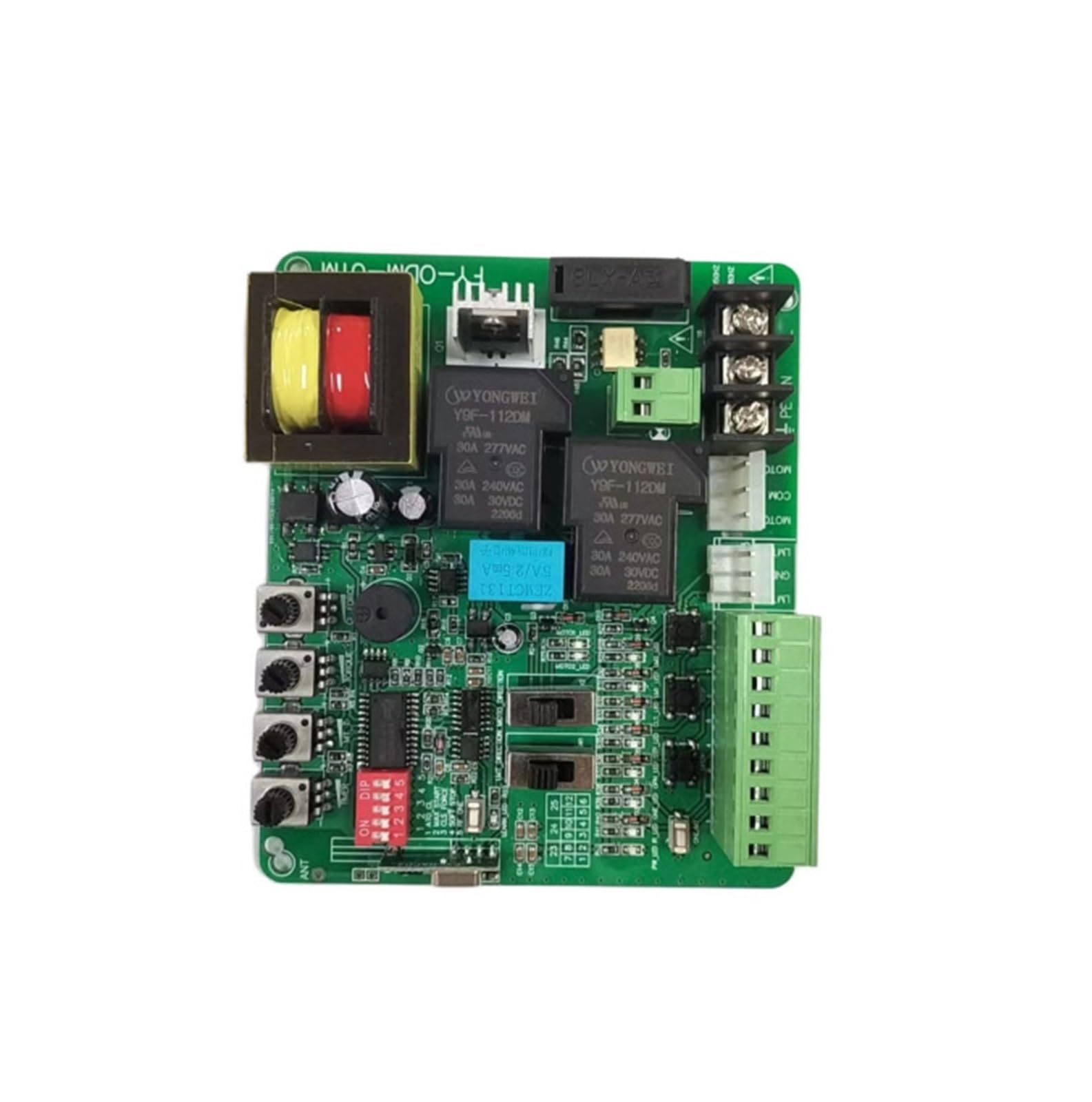 Sliding Gate Motor Circuit Board with Slow Stop Automatic Closing 433MHZ Remote Control and Mobile PCB(Only PCB 220V)