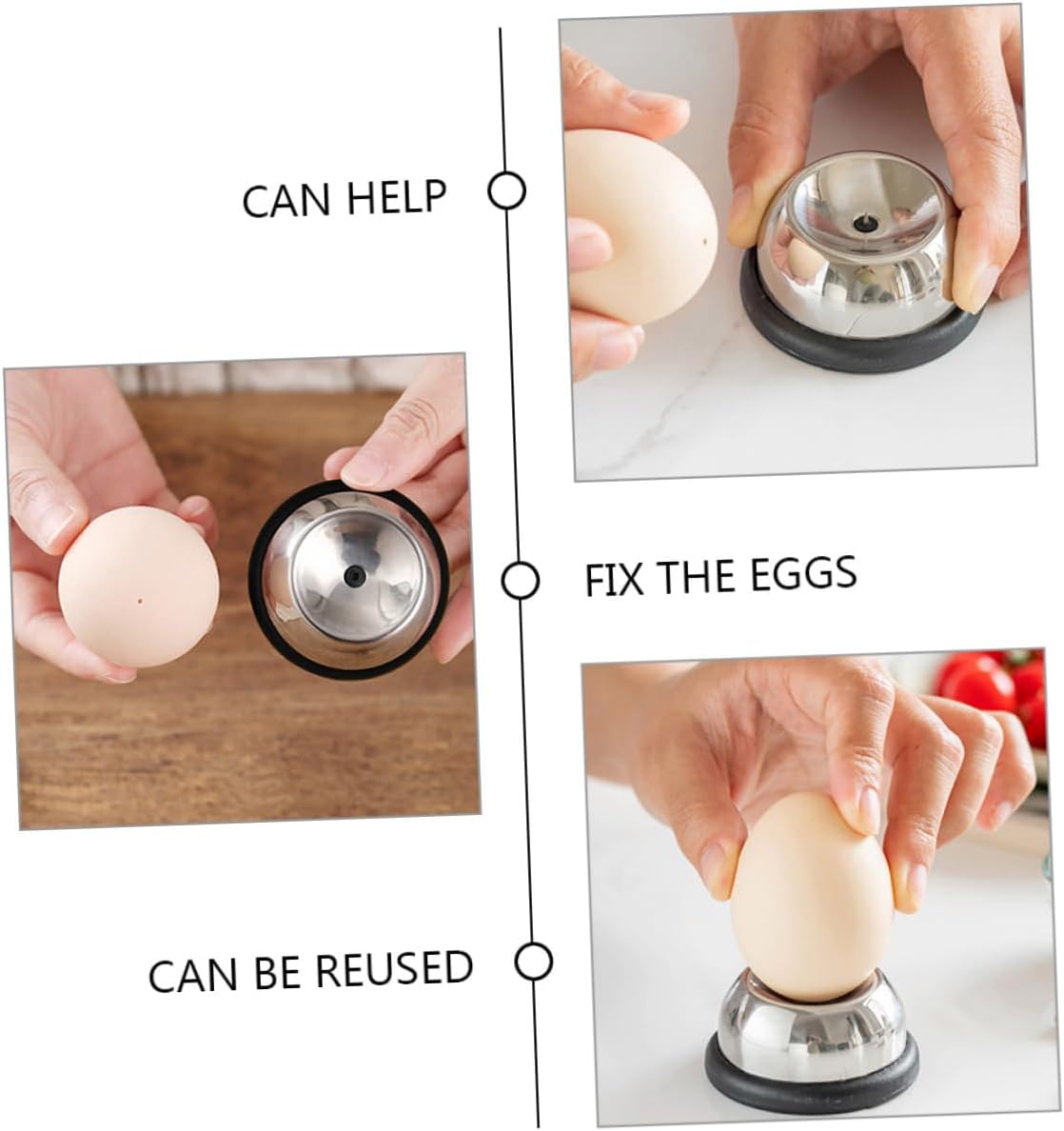 Stainless Steel Egg Piercer Tool Egg White and Yolk Separator Commercial
