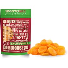 Sincerely Nuts - Dried Turkish Apricots | Five Lb. Bag | Healthy Pitted Apricot Fruit | Raw Vegan Snack | Dehydrated | Sweet Gourmet Snacking Food | Kosher and Gluten Free