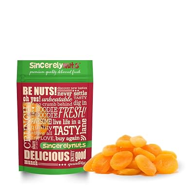 Sincerely Nuts - Dried Turkish Apricots | Two Lb. Bag | Healthy Pitted Apricot Fruit | Raw Vegan Snack | Dehydrated | Sweet Gourmet Snacking Food | Kosher and Gluten Free