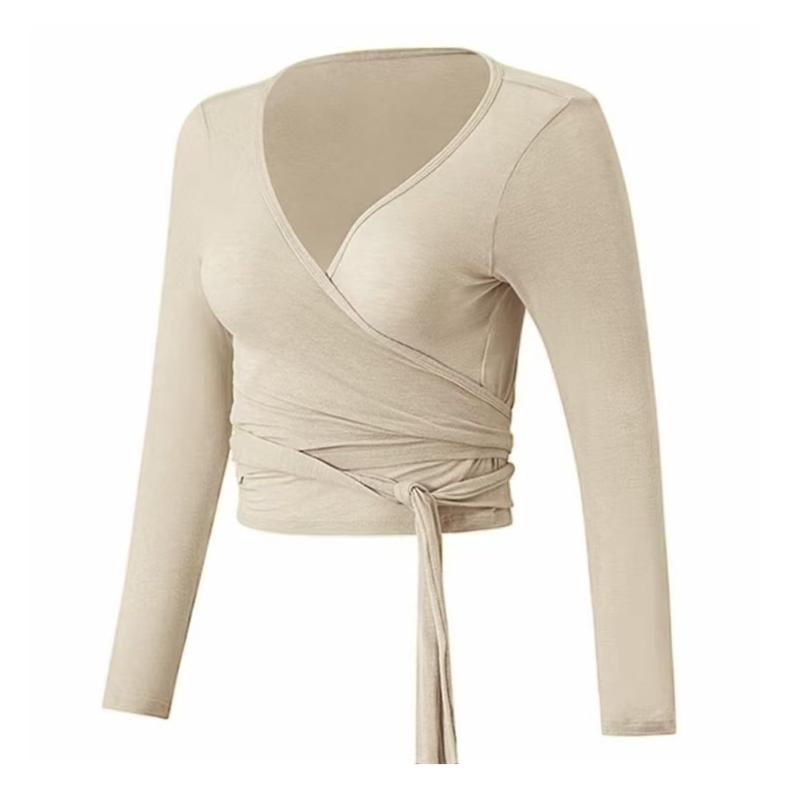 Top Yoga a Maniche Lunghe Donna Copri Abbigliamento da Yoga | Top sportivo slim fit, abbigliamento fitness a maniche lunghe for pilates