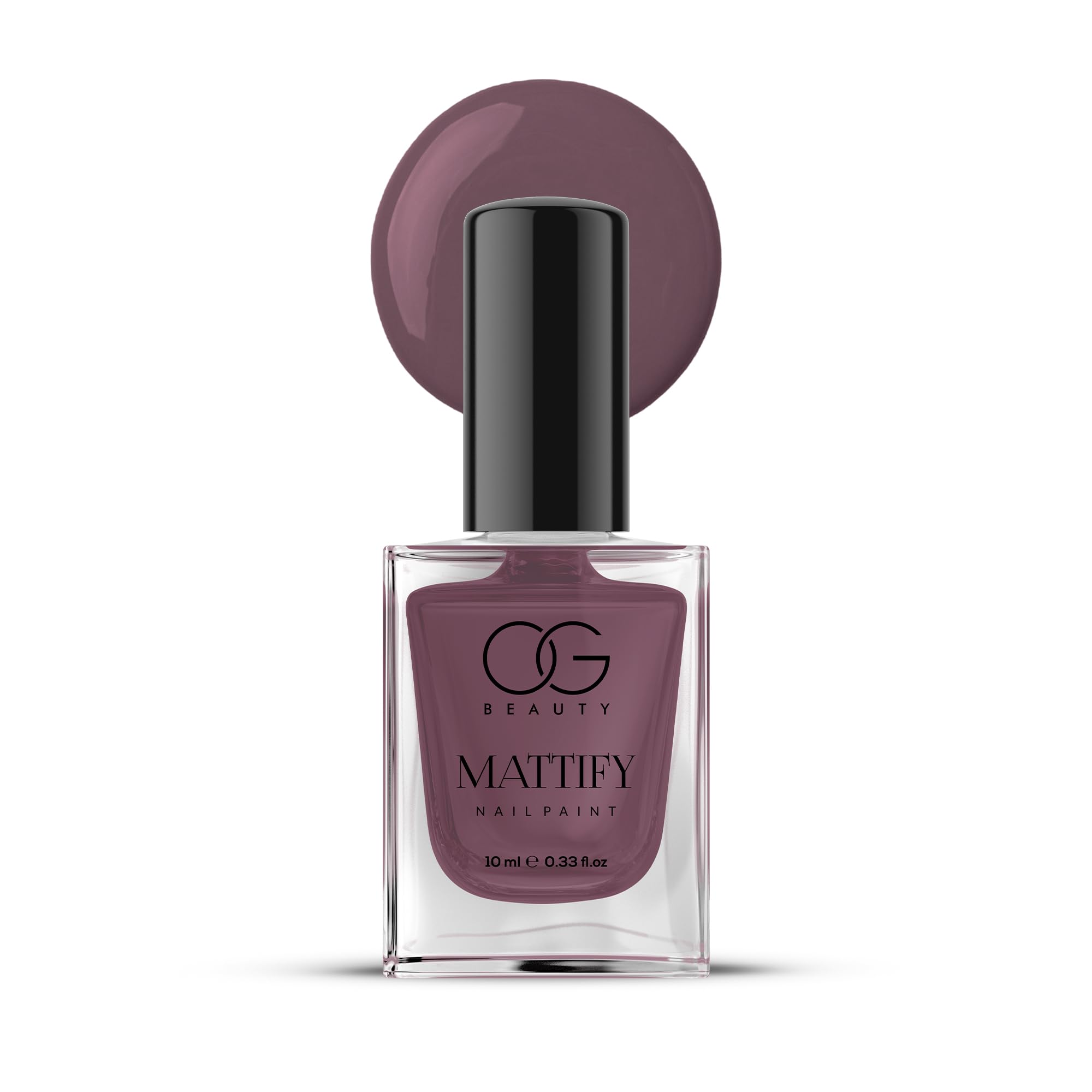 OG BEAUTY Mattify Nail Paint - Magenta Fantasy (10 ml) | Rich Matte Colour, Quick-Dry Formula