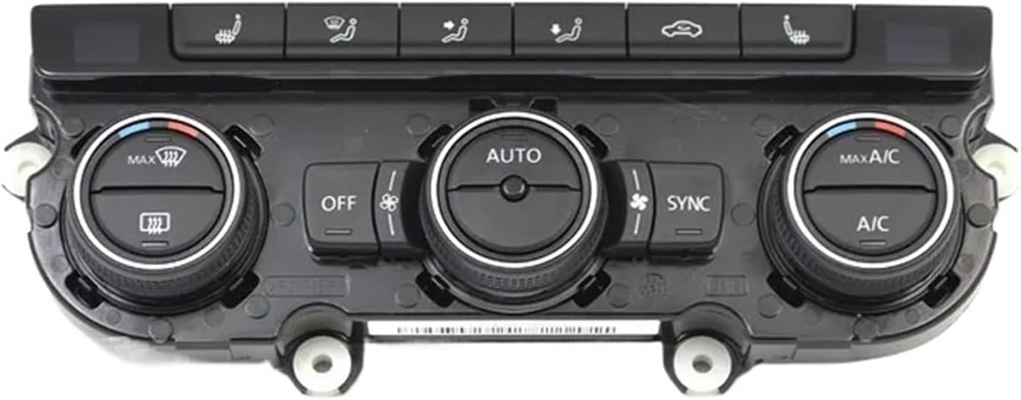 for Jetta Mk6 2012-2017 Digital Display Temperature Air Condition Control Switch Panel Ac Seat Heater 16D907044