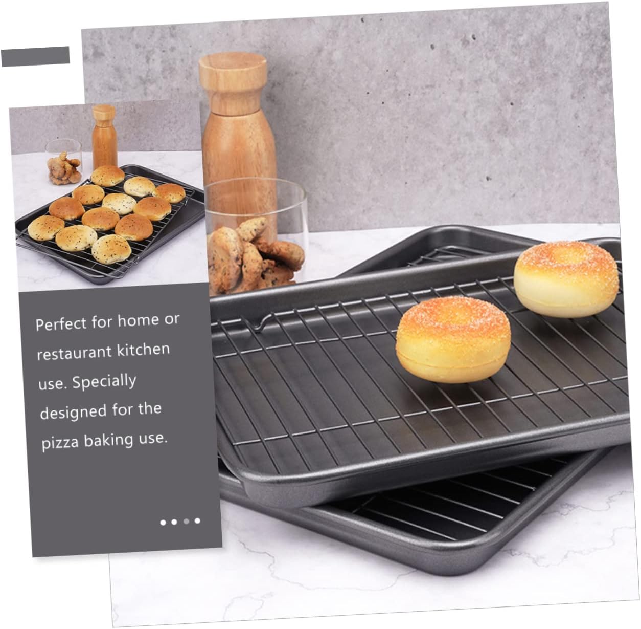 Baking Tray Baking Pan Oven Roasting Pan Multi-function Accessory Easy Clean Surface