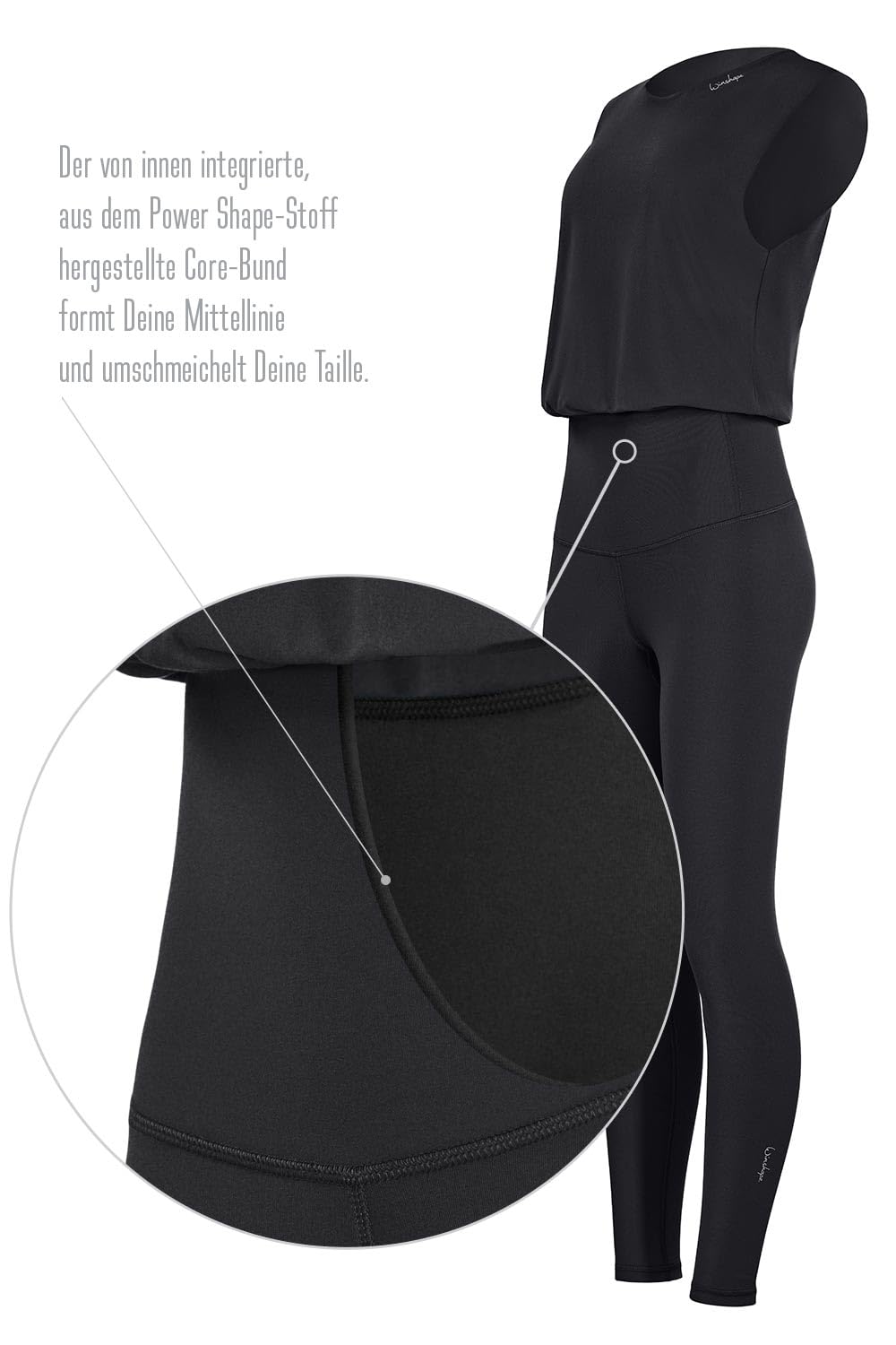 WINSHAPE Damen Winshape Damen Functional Comfort Jumpsuit Js102lsc Jumpsuit (1er Pack)