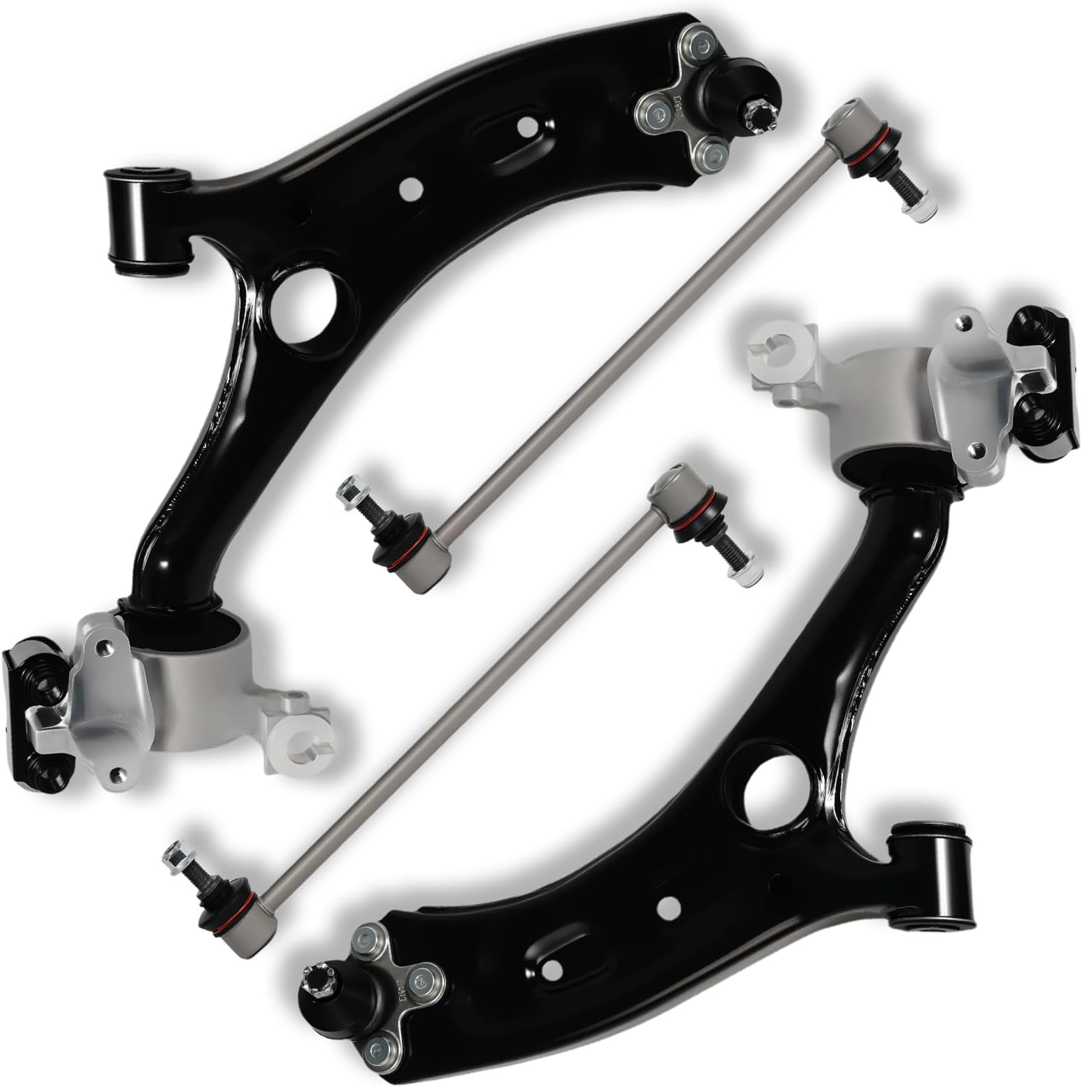 4Pc Front Lower Control Arm with Ball Joints Sway Bar End Link Fit for Honda 2017 2018 2019 2020 2021 2022 CR-V CMS601054 CMS601055 K750908