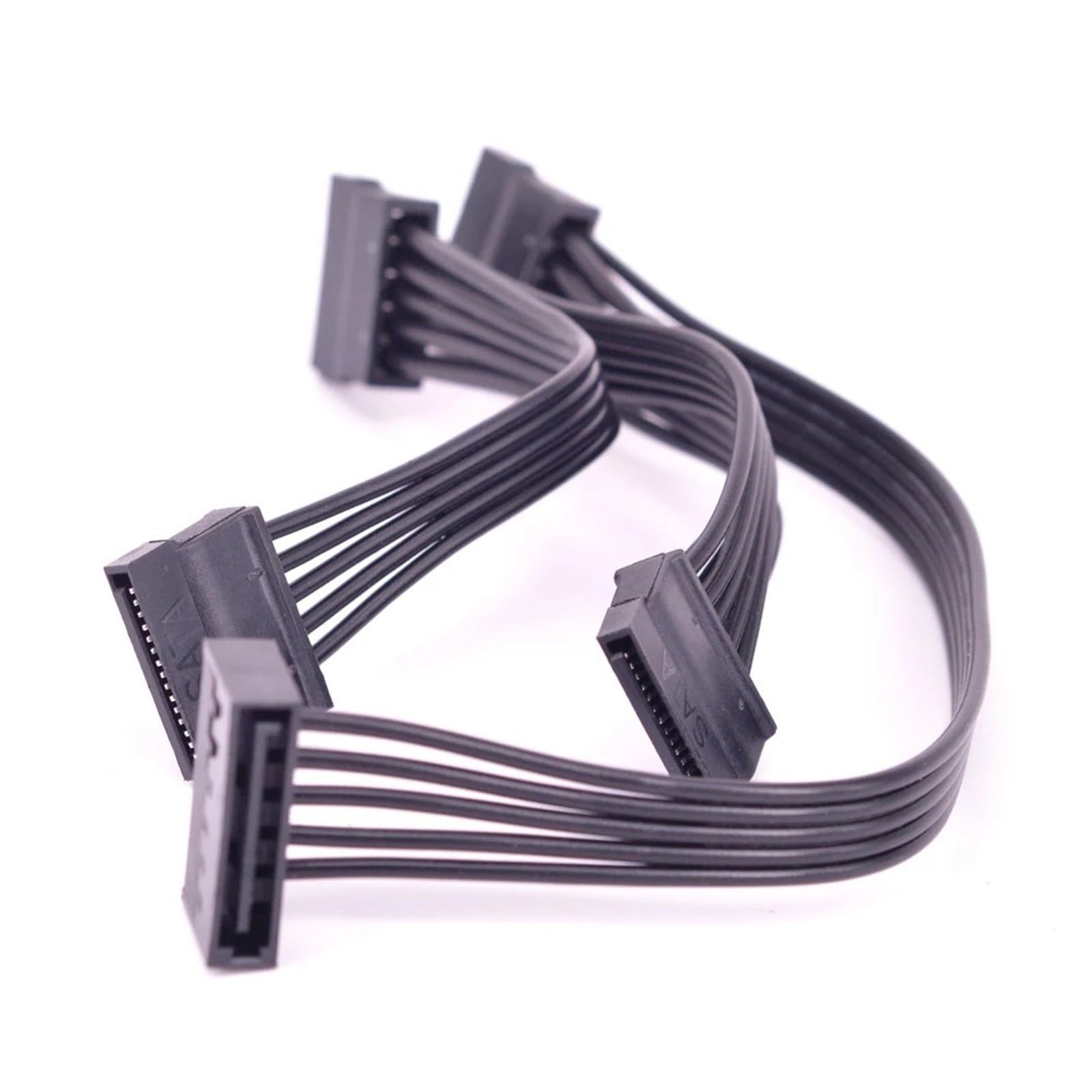 Cavo sdoppiatore di alimentazione SATA 18 AWG da 15 pin maschio a 4 femmine