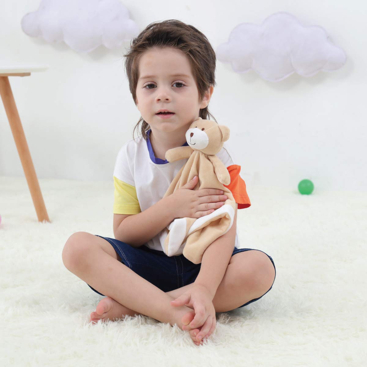 Apricot Lamb - Schlaf-gut Teddybär Schmusetuch Plüsch Komfort Kuscheltier für Babys - weich & waschbar - 32 cm