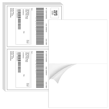 Amazon.com : BESTIKER Half Sheet Shipping Labels - 1000