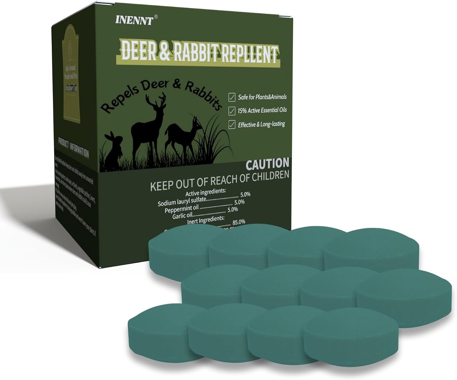 Eco-Friendly Deer & Rabbit Repellent Balls for Gardens – 30-60 Days Protection Eco-Friendly Deer & Rabbit Repellent Balls for Gardens – 30-60 Days Protection