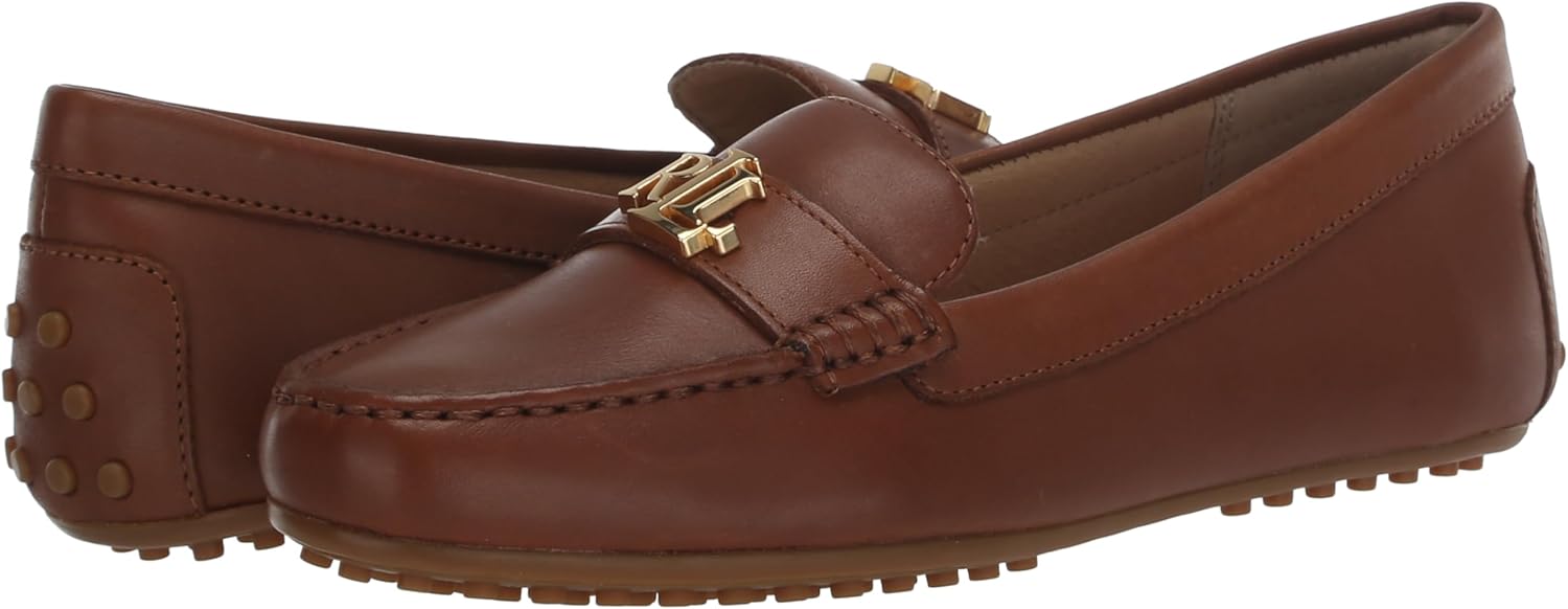 Lauren Ralph Lauren Women's Barnsbury Driver, Deep Saddle Tan, 5 - Image 7