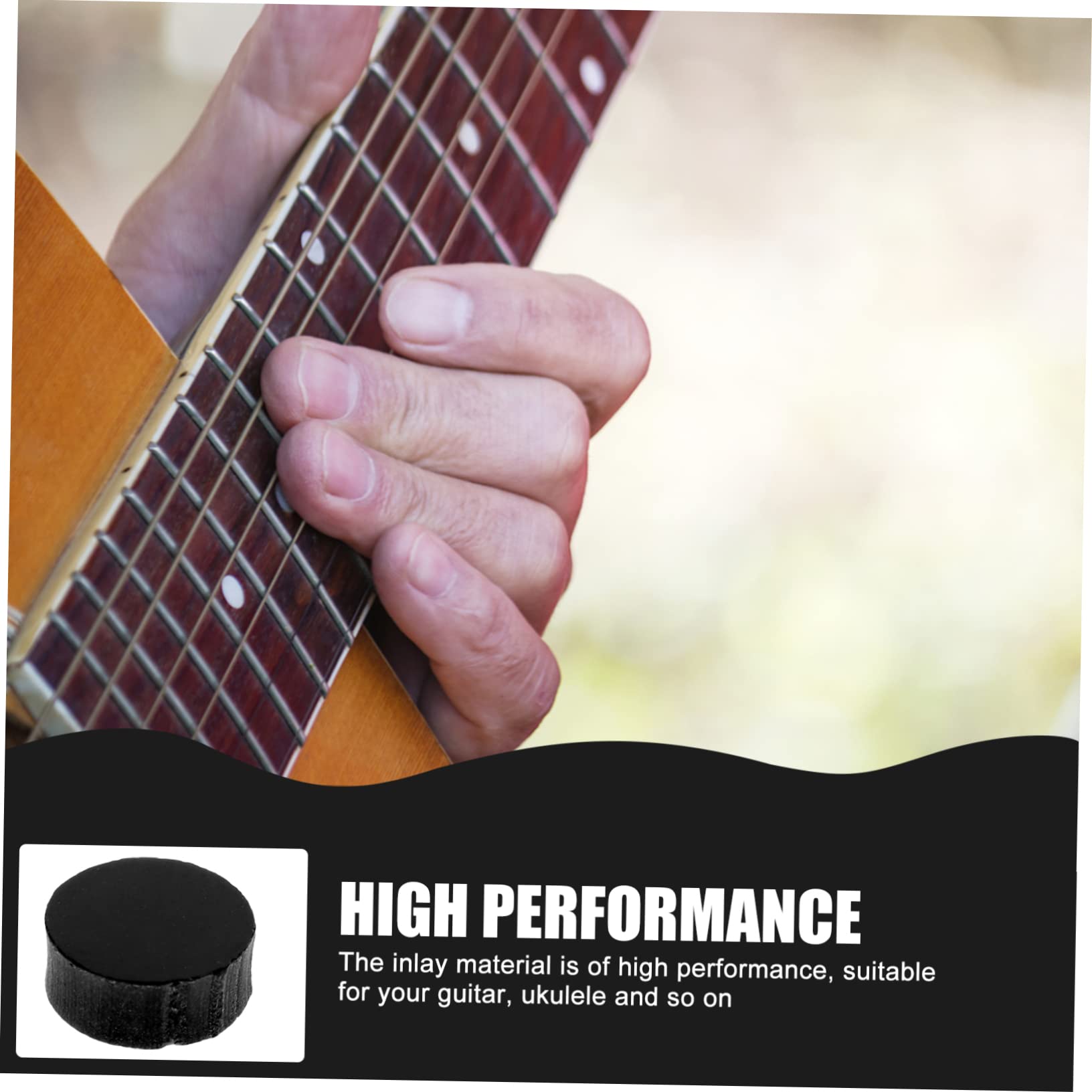 ULDIGI Guitar Fretboard Inlay Dots 100pcs Round Inlay Dots Handmade Guitar Parts