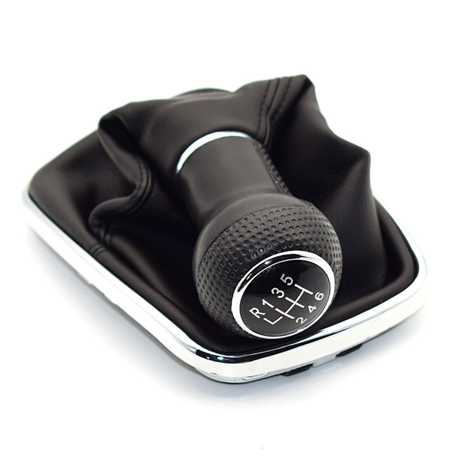 Wxnlbb 6 Speed-04 Compatible With Volkswagen Vw 1999-2004 Golf 4 Iv Mk4 Gti R32 Bora Jetta Mt 23Mm 5/6 Speed Car Gear Shift Knob Lever Shifter Gaitor Boot(6 Speed-04)