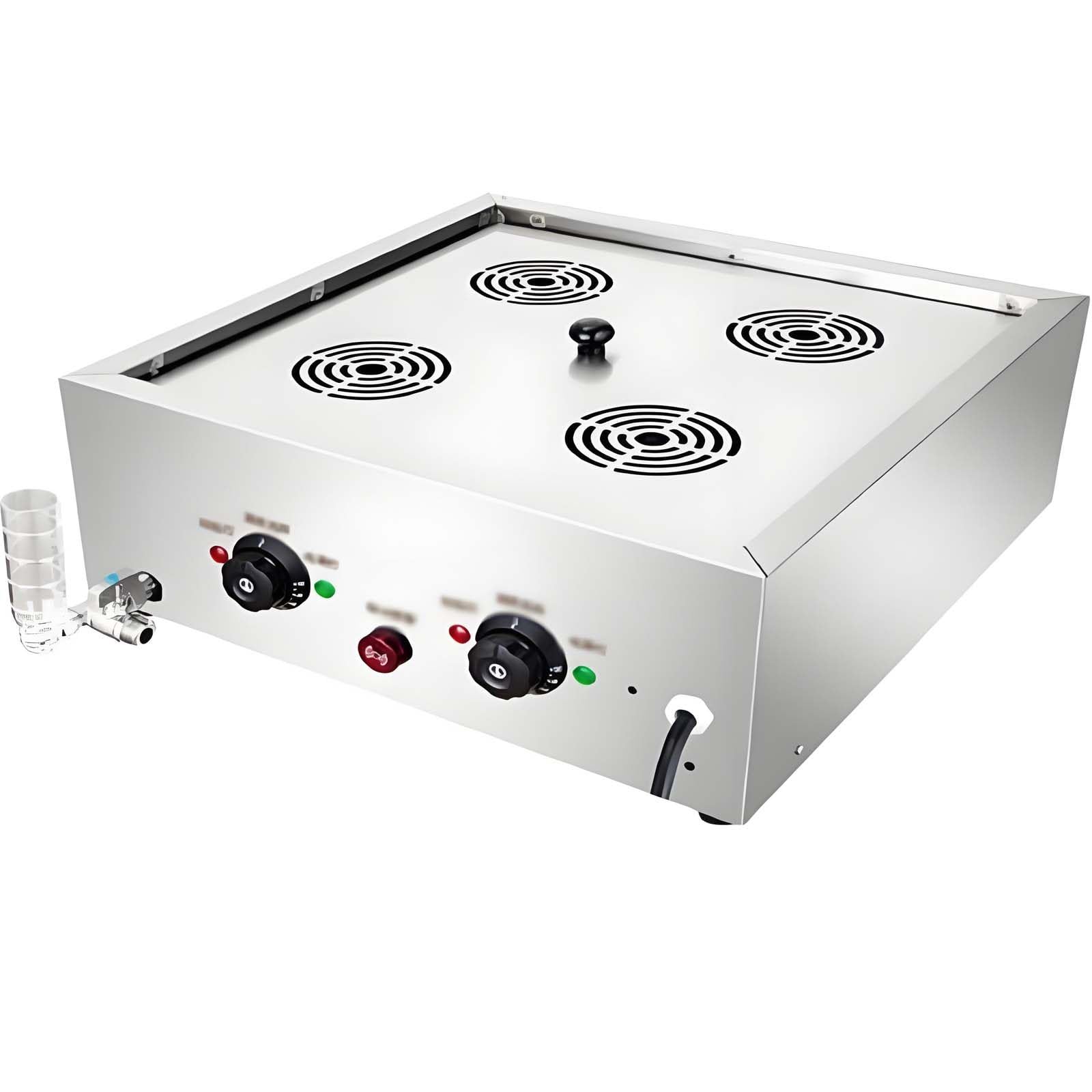 GUTYGIO Electric Steamed Bun Warmer Machine, Quick Heat Food Warmer with Water Shortage Alert, Temperature Control, 2-Hole Design for Perfectly Steamed Buns & Dumplings 4holes