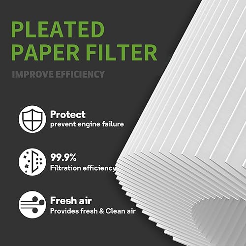 Miniatura 2 de 798452 593260 Filtro de aire y 595658 Cubierta del filtro de aire para cortacésped Briggs Stratton 103M02 104M02 104M05 09P700 093J02