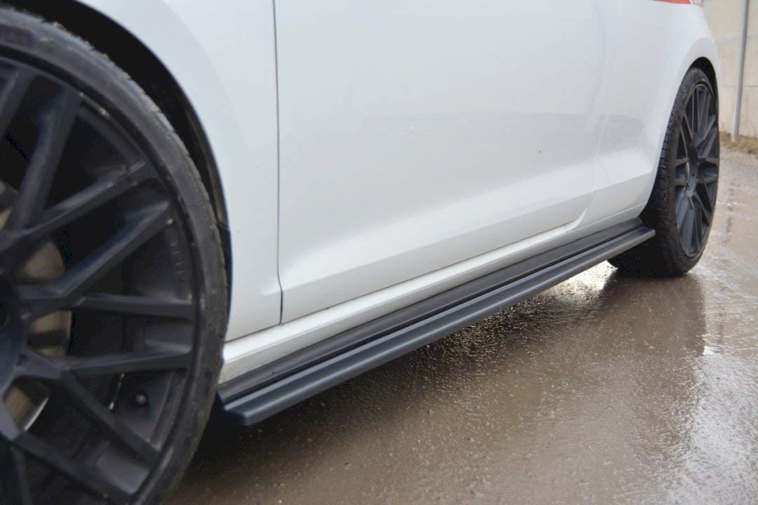 Maxton Design Seitenschweller-Zusatzdiffusoren kompatibel mit VW Golf 7 GTI (2013–2016).