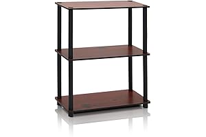 Furinno Turn-N-Tube 3-Tier Compact Multipurpose Shelves for Small Spaces