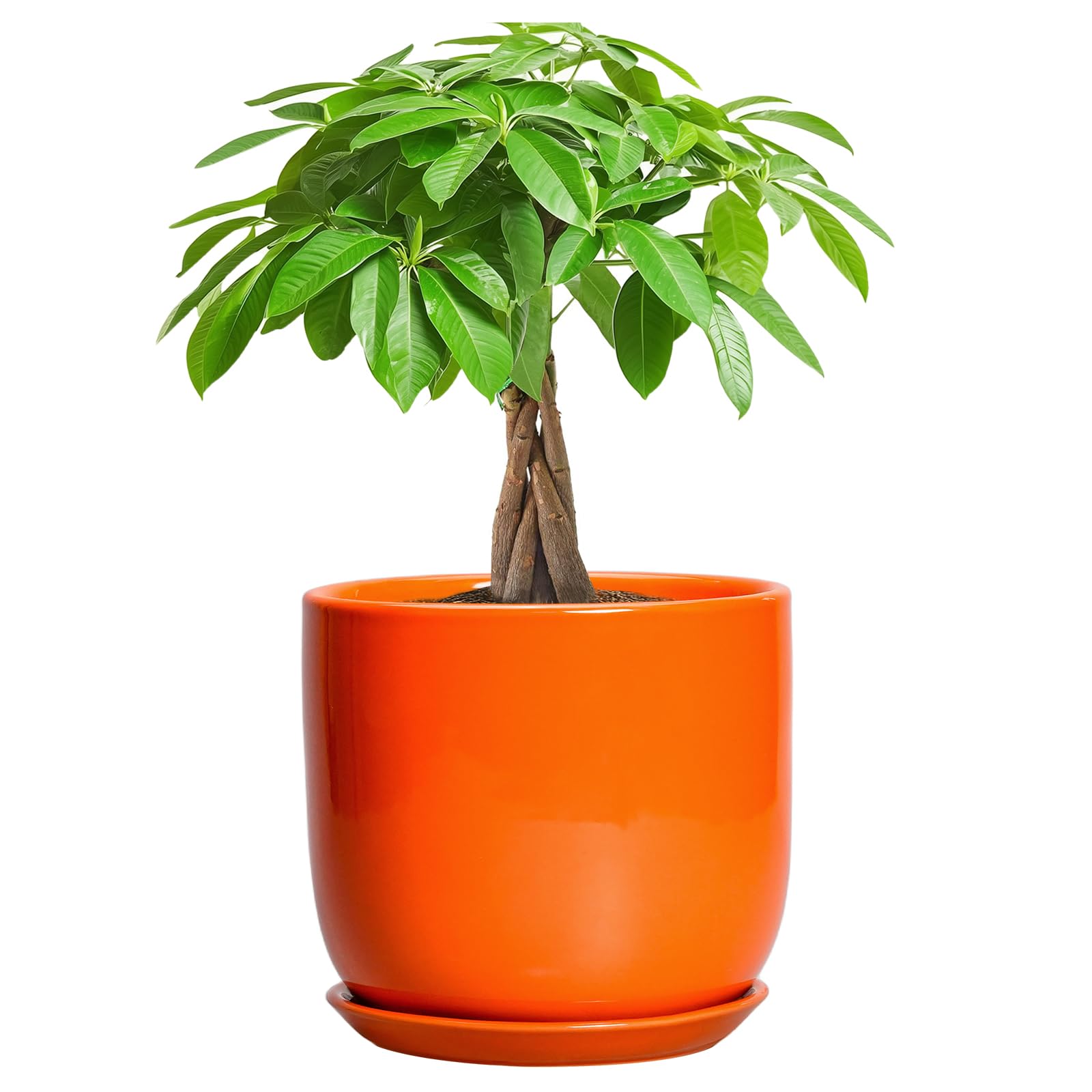 Ceramic Planter 7 Inch Orange