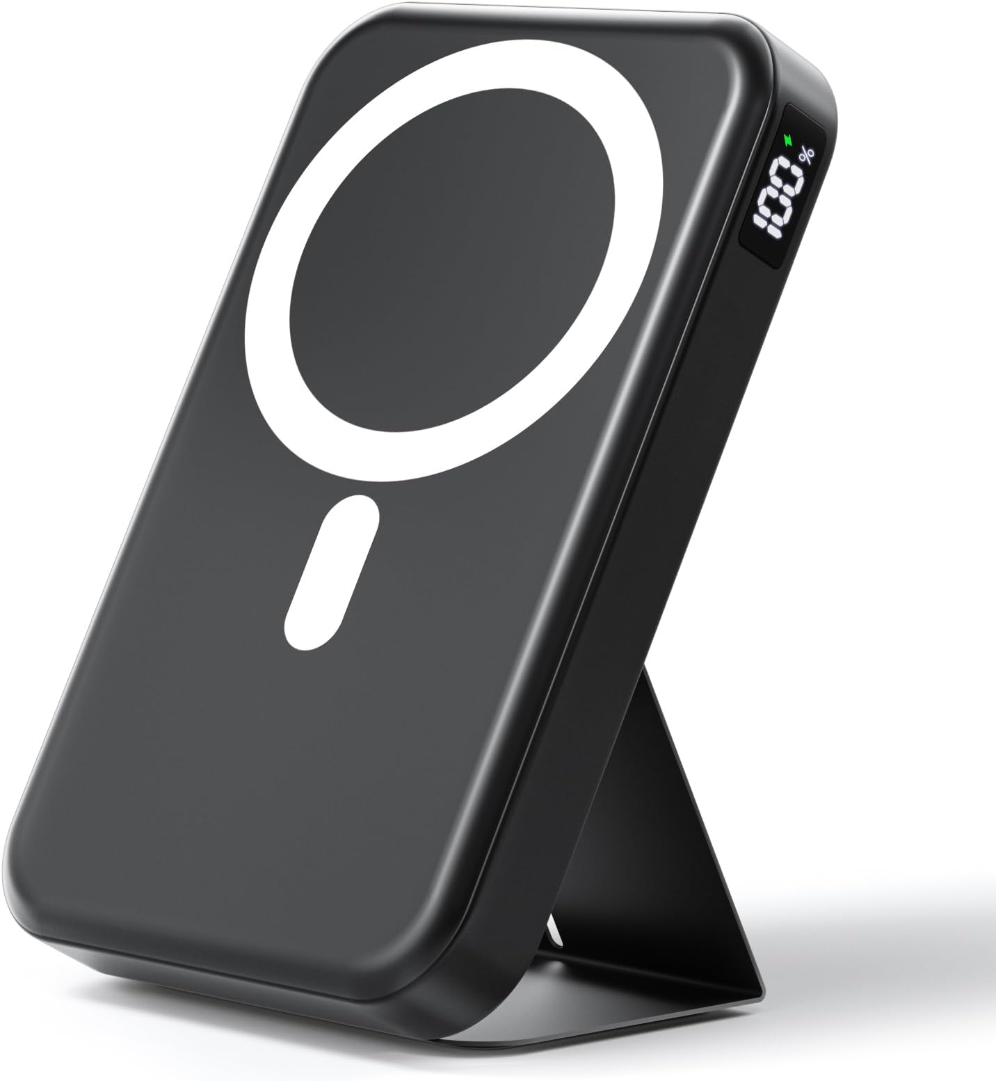 Magnetic Portable Charger, 10000mAh Wireless Power Bank with 20W USB-C Fast Charging, Foldable Stand & LED Display Magnetic Battery Pack, Compatible with iPhone 17/16/15/14/13 All Series