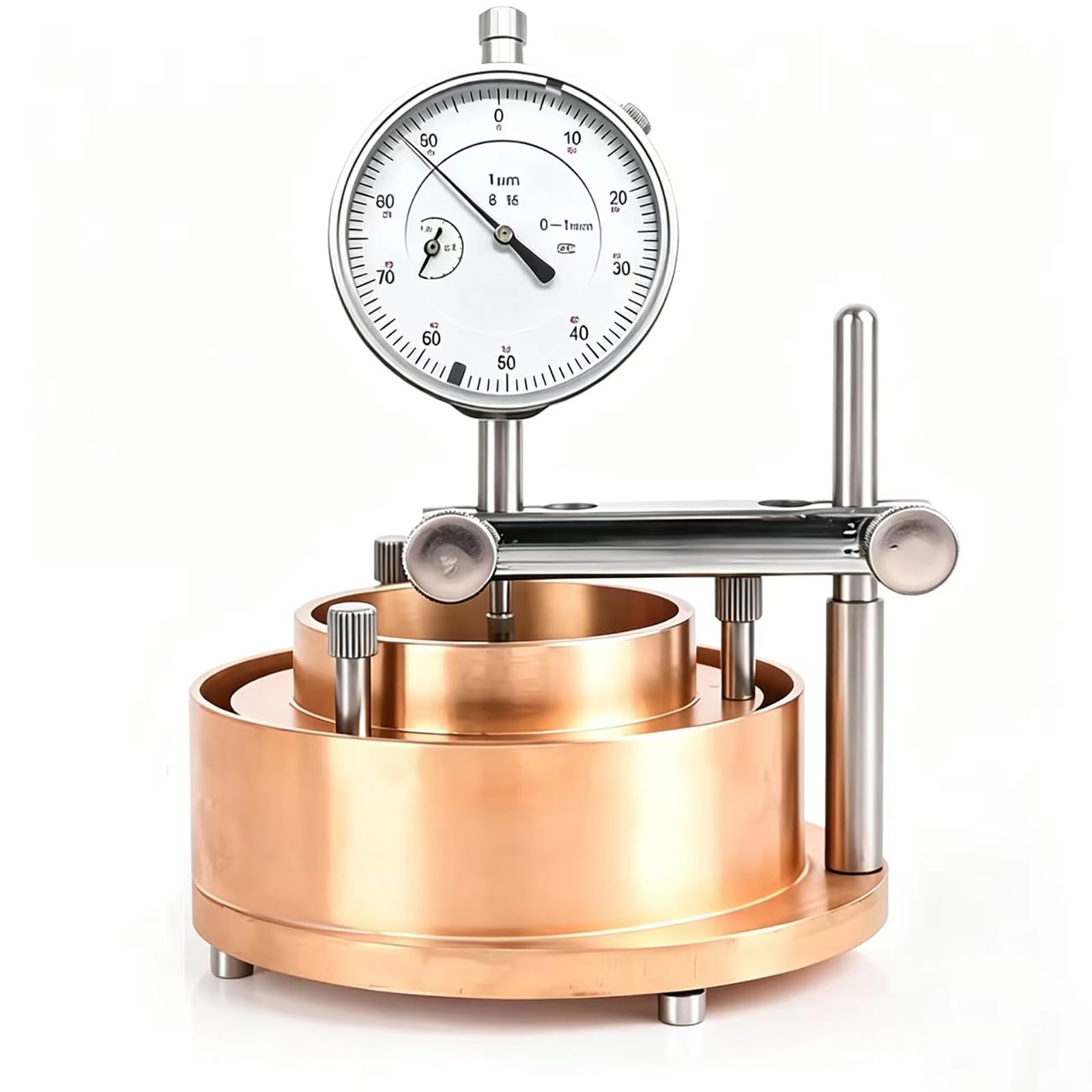 Tester di velocità di gonfiore del suolo, kit di test di umidità con indicatore a quadrante, anello di taglio da 61,8 mm per analisi geotecnica del contenuto di umidità