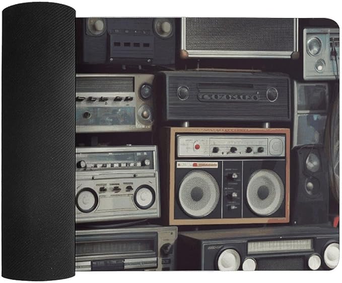 Alfombrilla Vintage Wall of Radio Boombox 60x30 cm miniatura 4