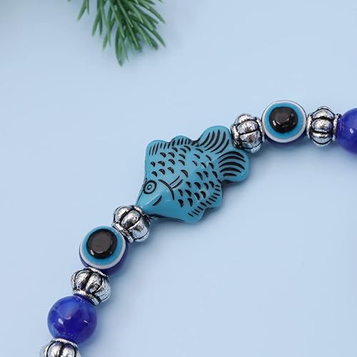 Miniatura 6 de eMagTech 3 piezas de adorno colgante de ojo malvado azul hecho a mano con dije de la suerte colgante de pared accesorios para decoración interior de