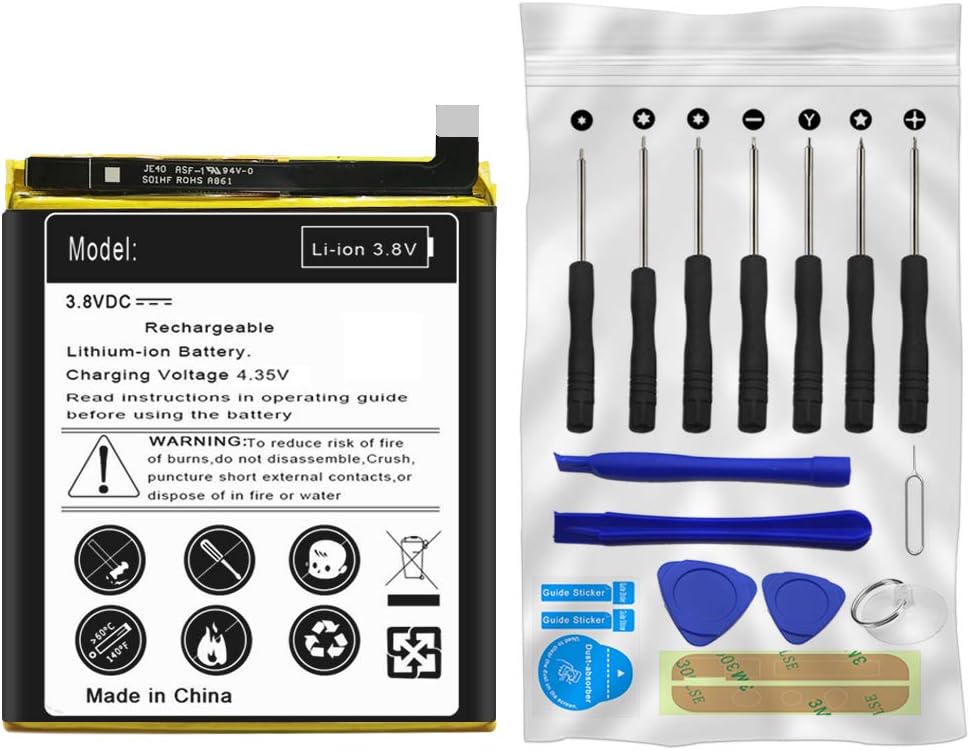 Amazon Com Fits Straight Talk Motorola Moto G7 Optimo Maxx Xt1955dl 50mah Li Ion Battery With Screwdriver Tools Kit Cell Phones Accessories