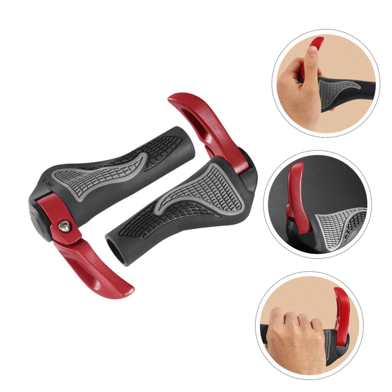 TOYANDONA Housse De Guidon en Alliage D'Aluminium Poignées De Vélo Poignées De Vélo Guidons De Montagne pour Guidon De Vélo Housse De De Guidon Poignées De Vélo en