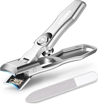VELKOMIN Heavy Duty Nail Clippers for Thick Toenails for Men, 15 mm Wide Jaw, Ultra-Sharp and Durable Fingernail Toenail Clippers for Thick Hard Ingrown Nails,