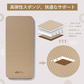 Amazon.co.jp: MOBI GARDEN インフレーターマット 自動膨張式