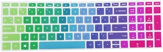D DOLITY Copertura Proteggere Polvere Antigraffi per Tastiera Desktop Laptop - Rainbow, per HP 15-BF 14-BF 15ab