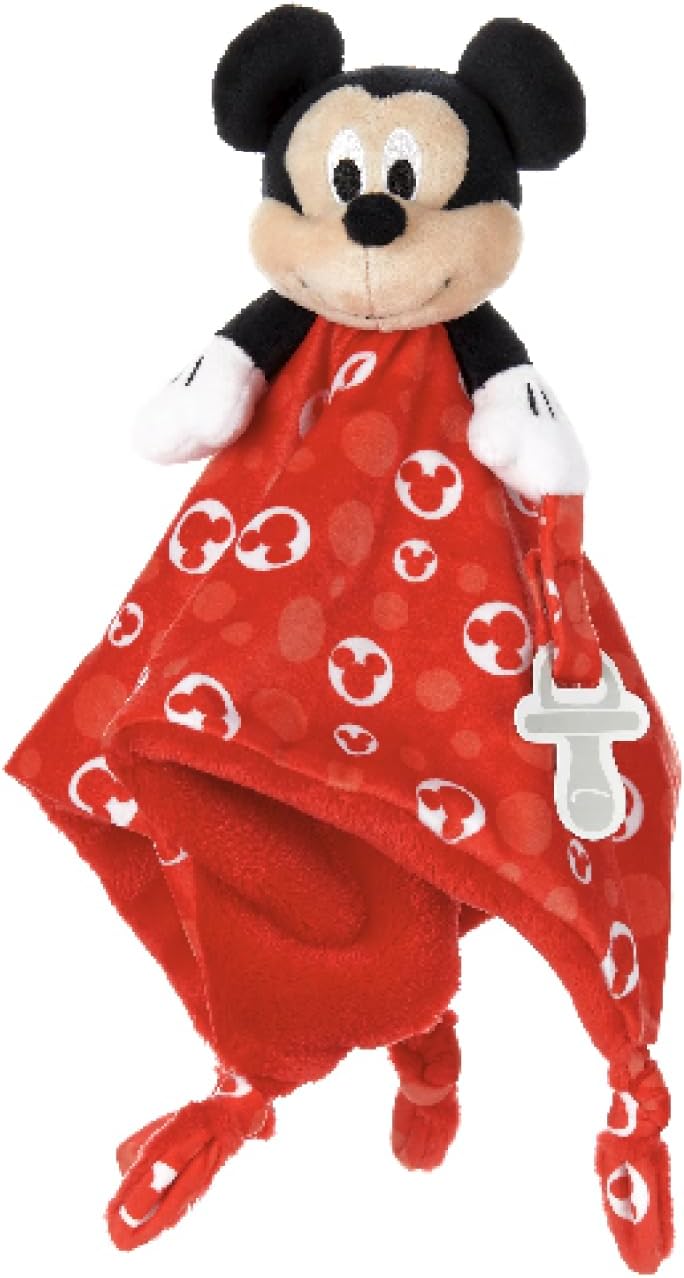 KIDS PREFERRED Disney Baby Mickey Mouse Plush Stuffed Animal Snuggler Lovey Security Blanket 13.18" x 13.18" x 3.5"